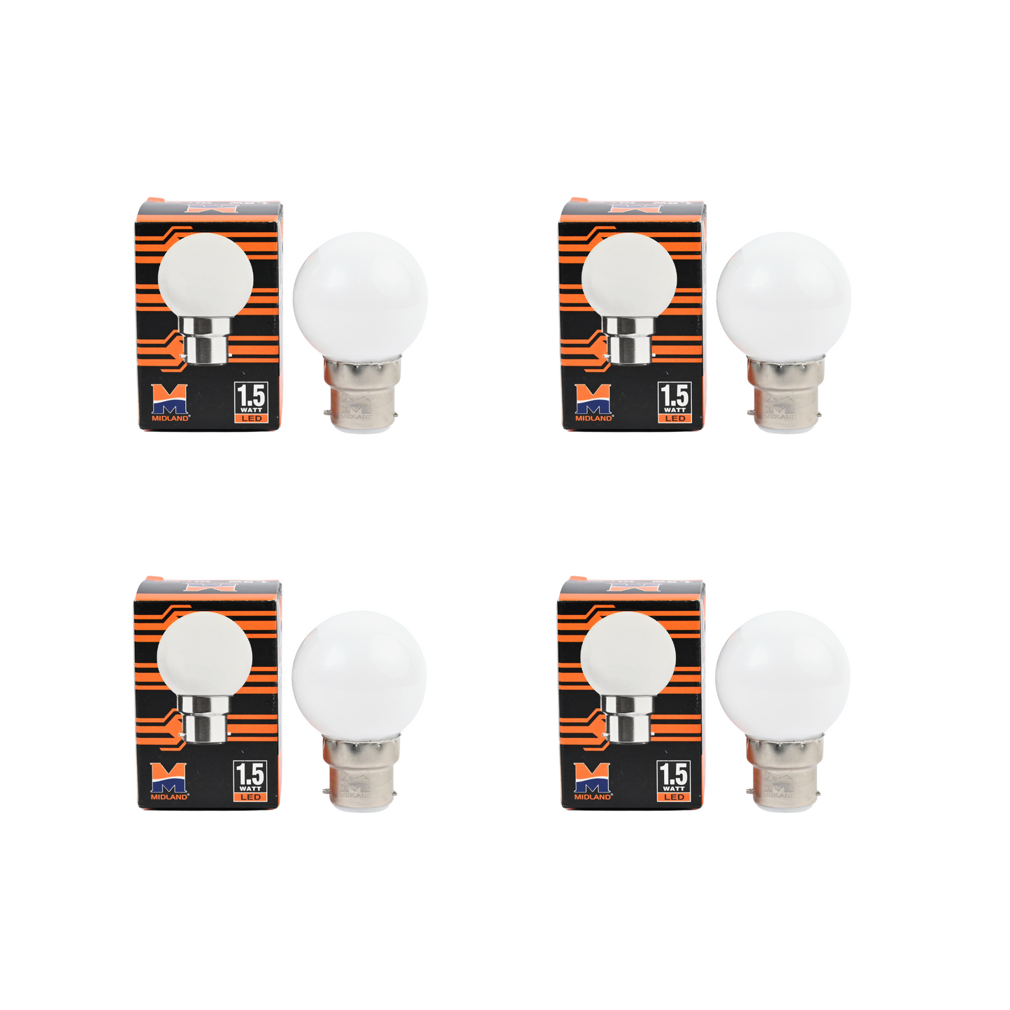 MIDLAND 1.5W LED COLOR BULB  (B-22)