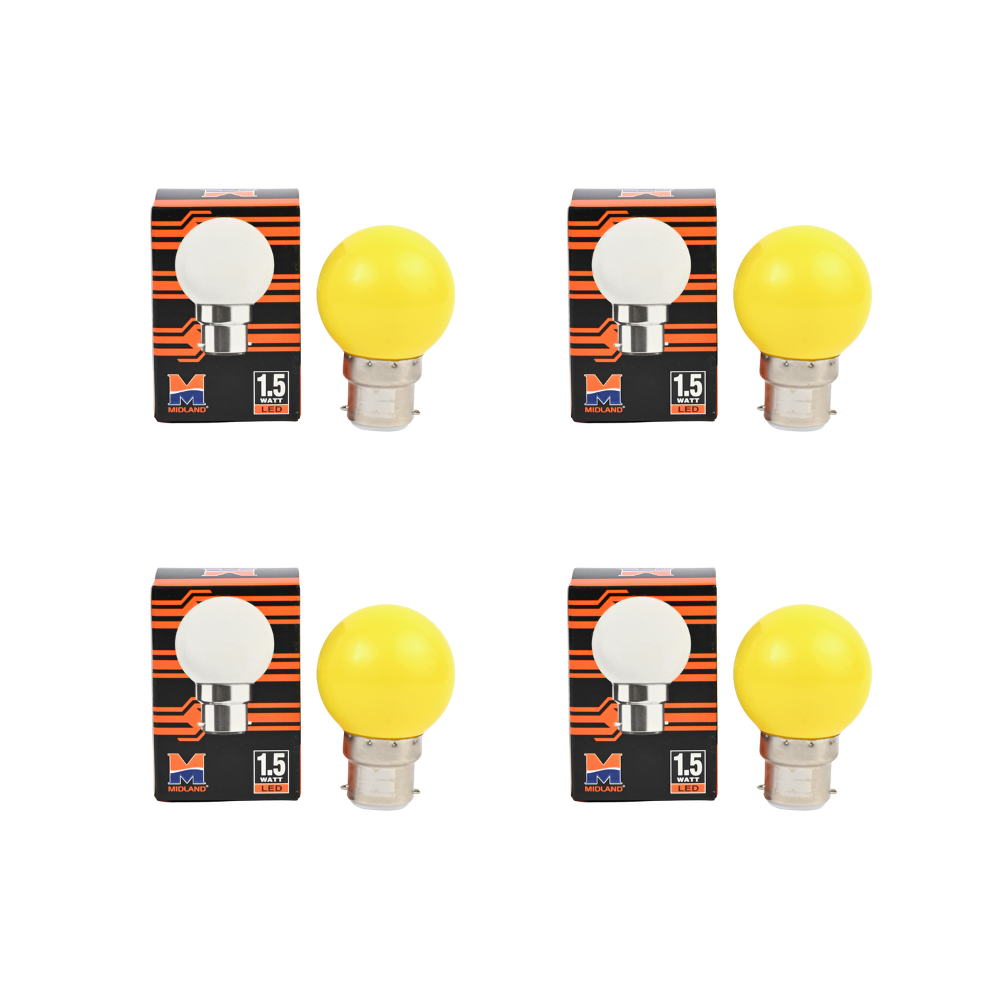 MIDLAND 1.5W LED COLOR BULB  (B-22)