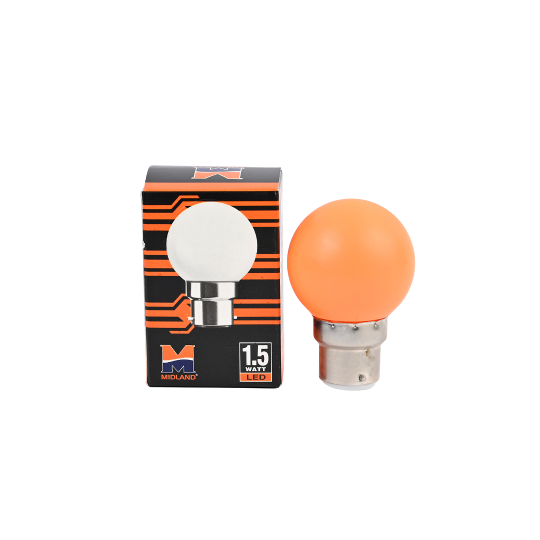 MIDLAND 1.5W LED COLOR BULB  (B-22)
