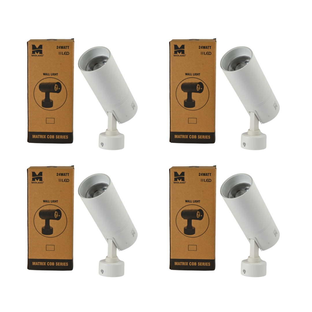 MIDLAND 24W MATRIX COB LED WALL LIGHT | WHITE
