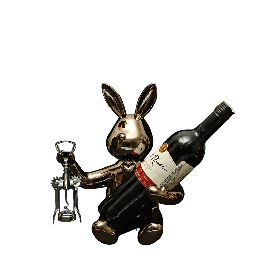 MIDLAND EDDIE WINE HOLDER FIGURE FOR SHOWCASING | GUNBLACK