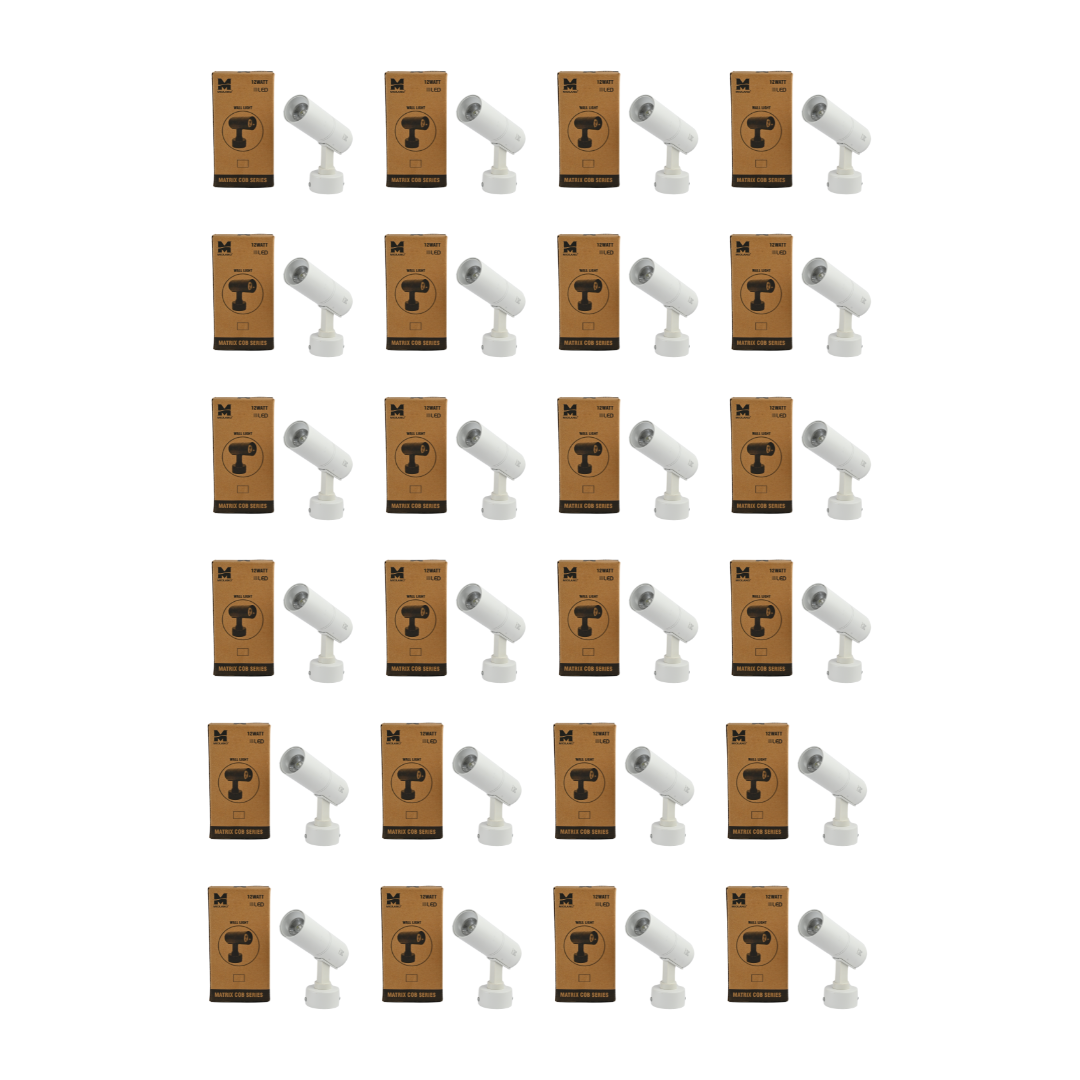 MIDLAND 12W MATRIX COB SERIES LED WALL LIGHT | WHITE