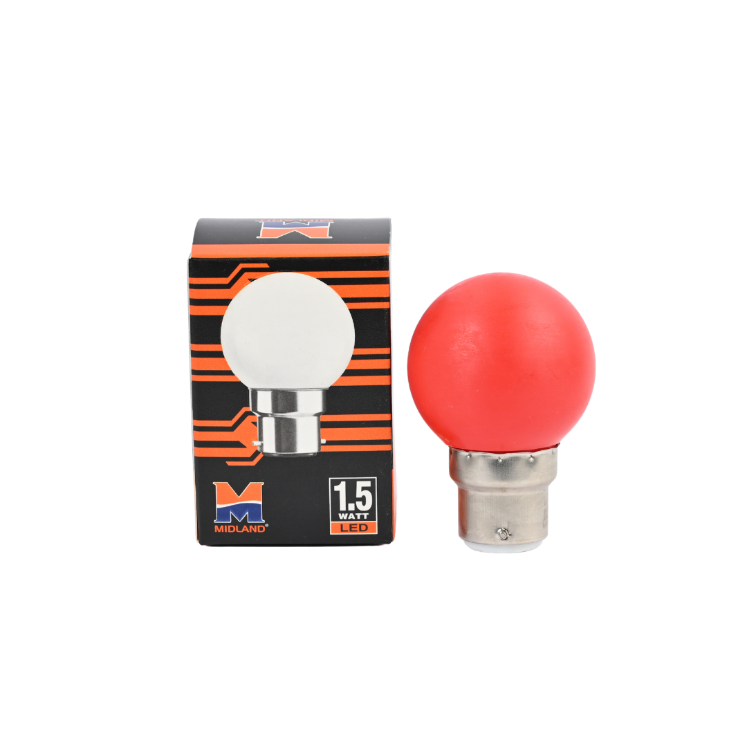 MIDLAND 1.5W LED COLOR BULB  (B-22)