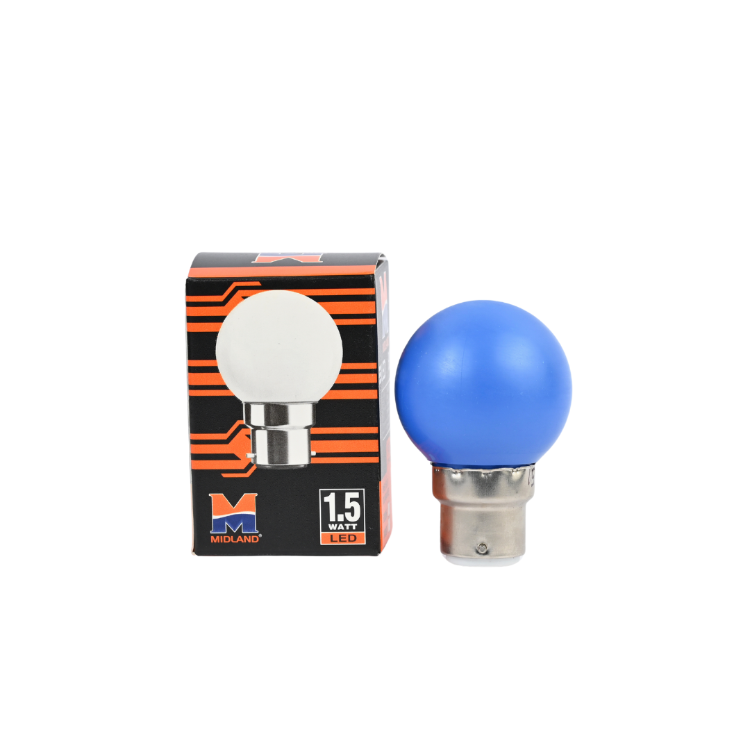 MIDLAND 1.5W LED COLOR BULB  (B-22)