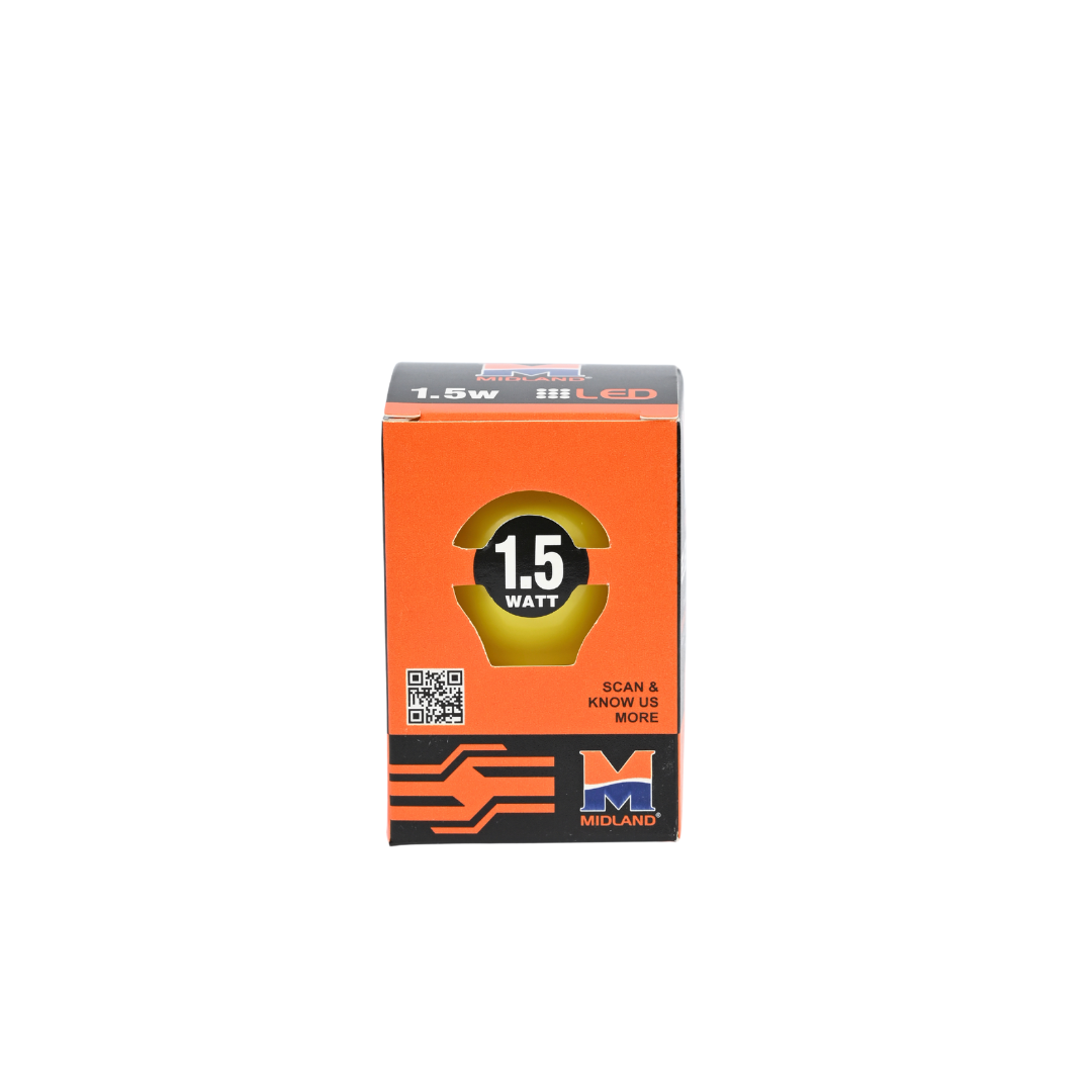 MIDLAND 1.5W LED COLOR BULB  (B-22)