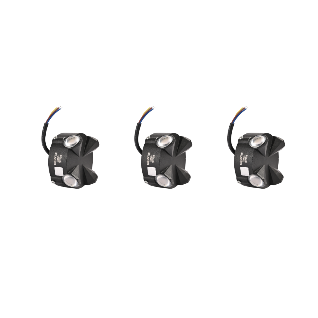 MIDLAND 12W-4WAY WHELEY OUTDOOR LED WALL LIGHT