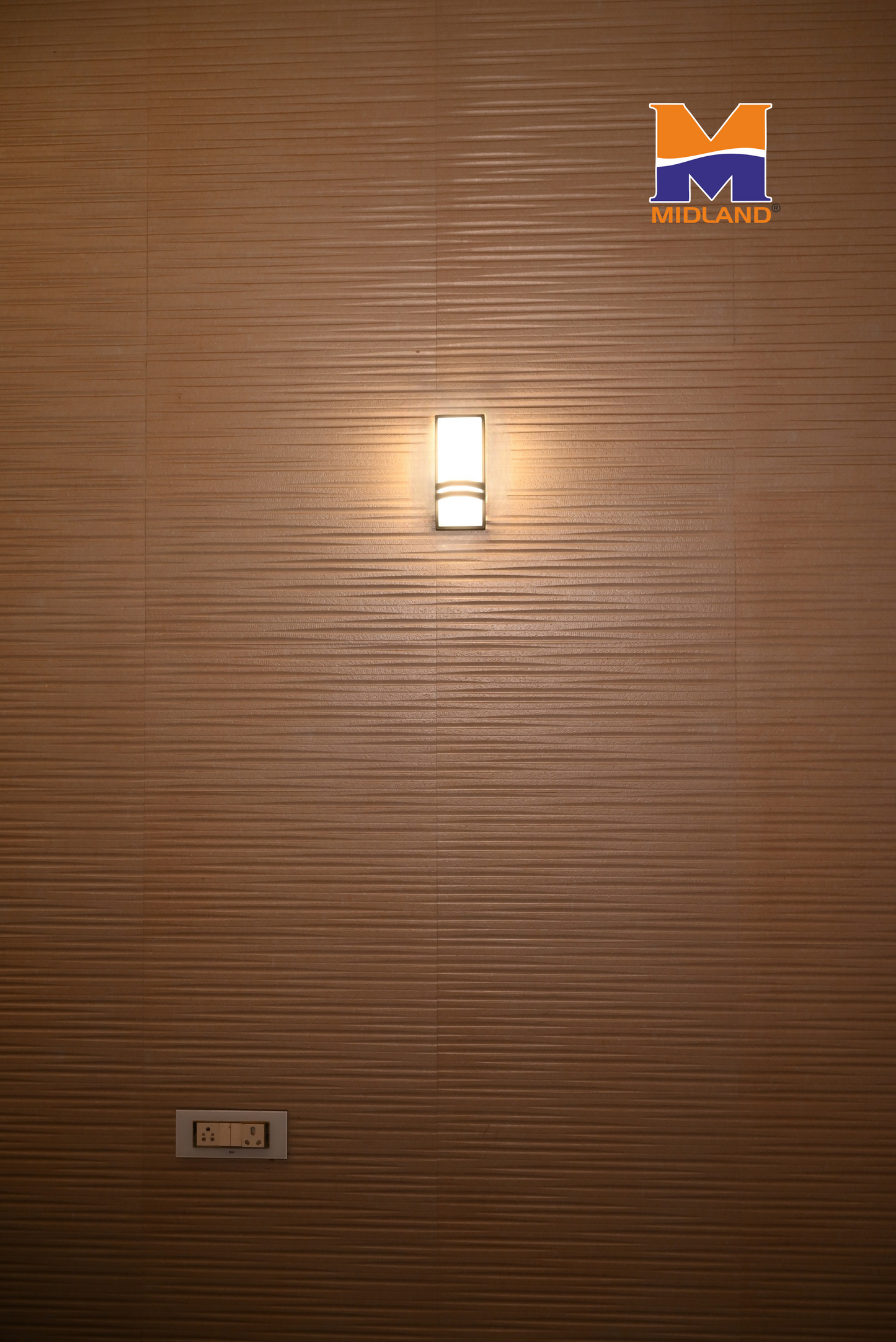 MIDLAND 15W BULKHEAD TWO-LINER LED WALL LIGHT
