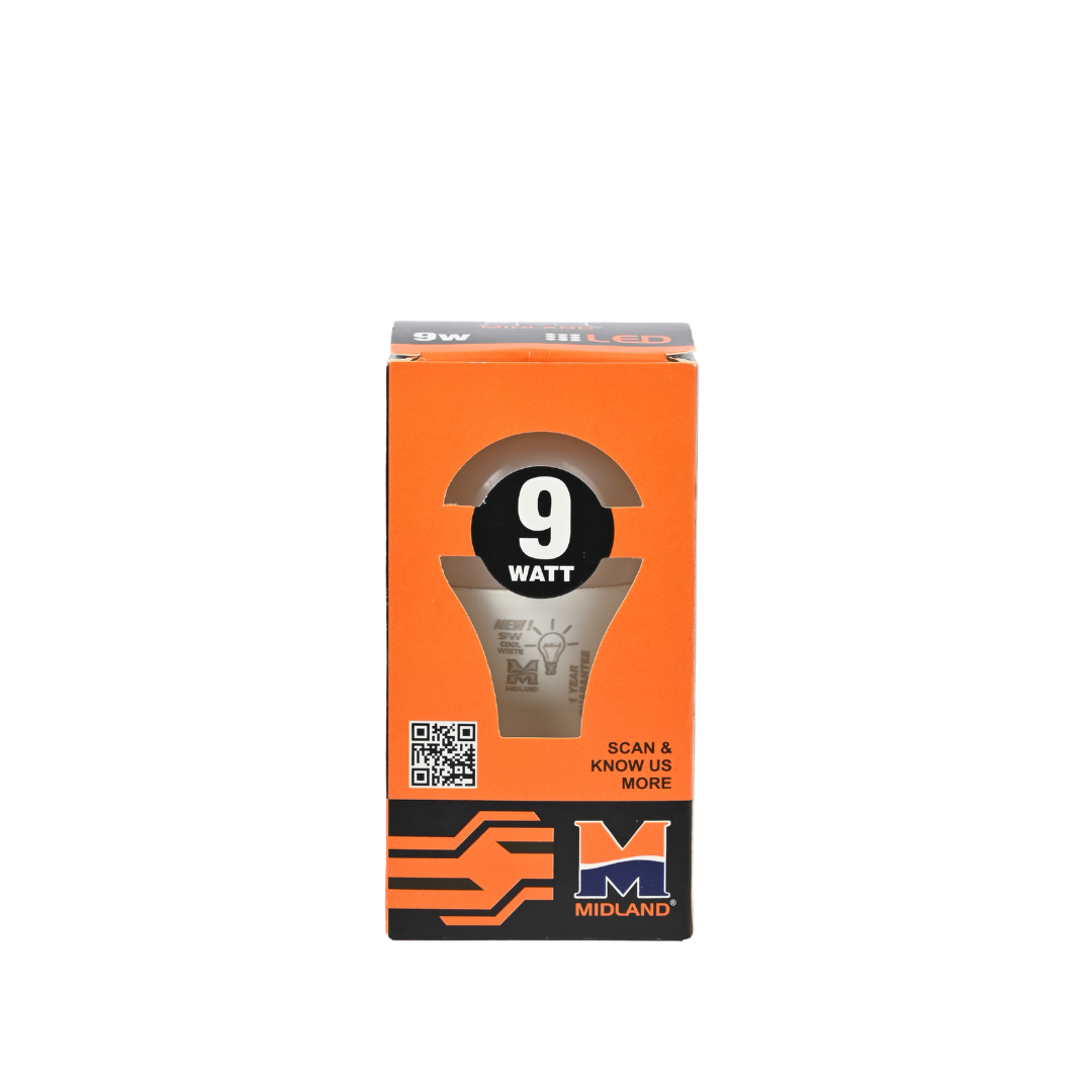 MIDLAND 9W LED BULB (B-22)