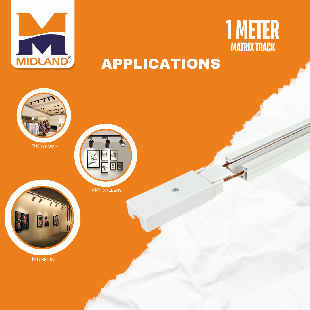 MIDLAND MATRIX 1 METER FOR LED TRACK LIGHT | WHITE