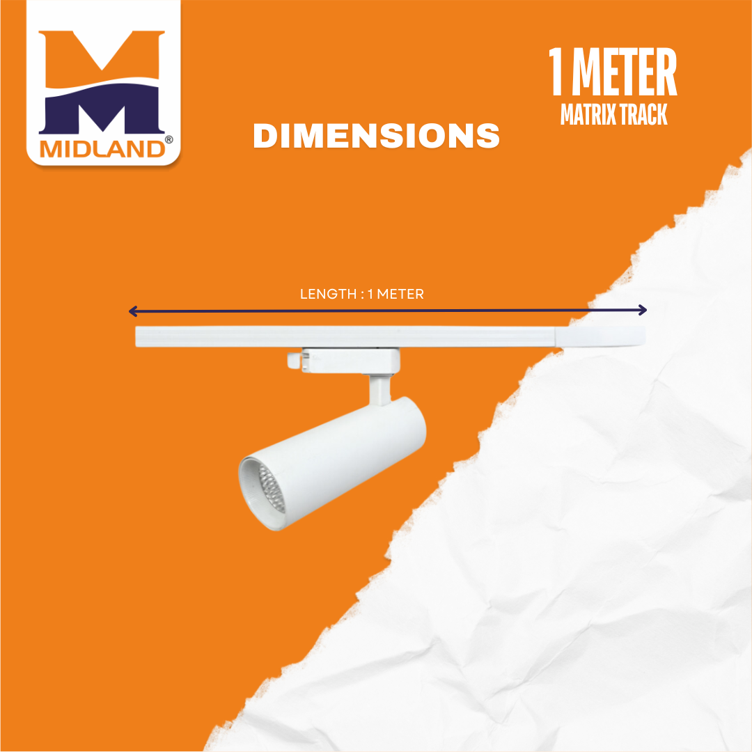 MIDLAND MATRIX 1 METER FOR LED TRACK LIGHT | WHITE