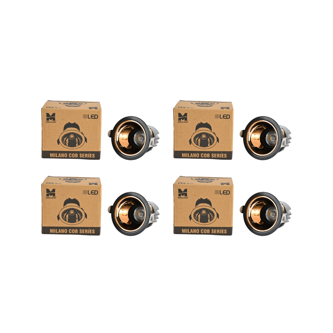 MIDLAND 18W MILANO LED COB SERIES LIGHT | BLACK