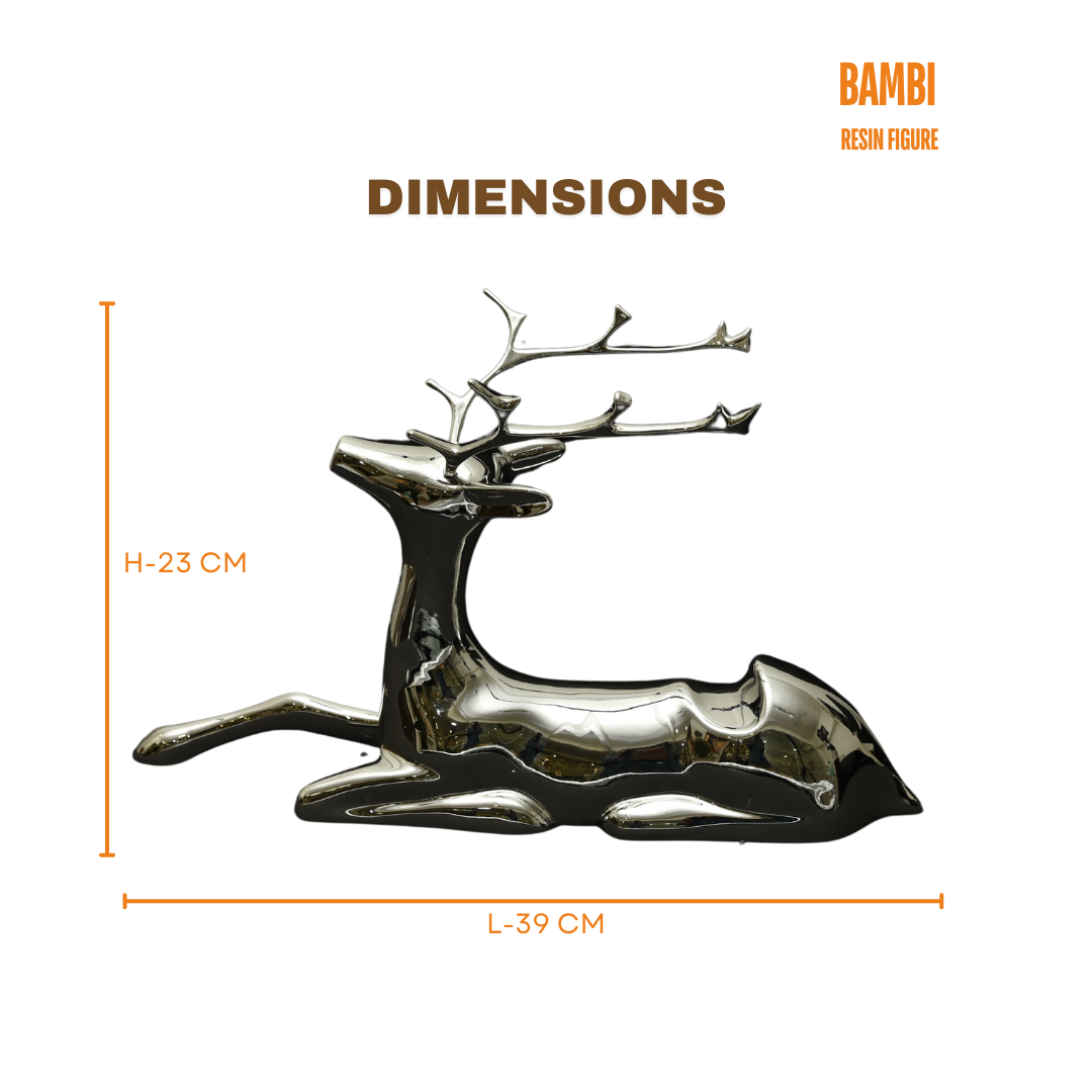MIDLAND BAMBI DEER WINE HOLDER FIGURE FOR SHOWCASING | SILVER