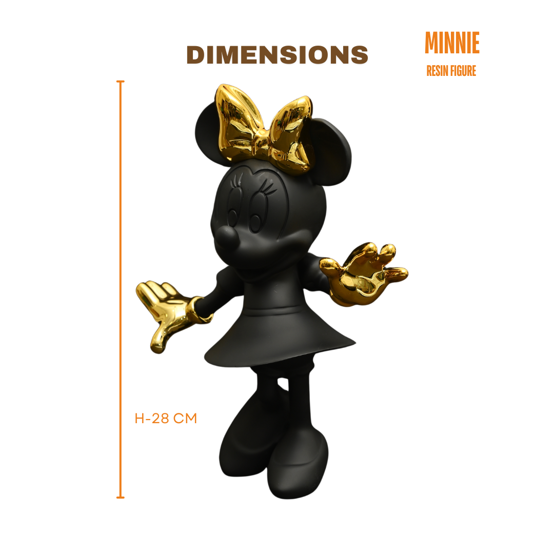 MIDLAND MINNIE RESIN FIGURE FOR SHOWCASING | BLACK GOLDEN