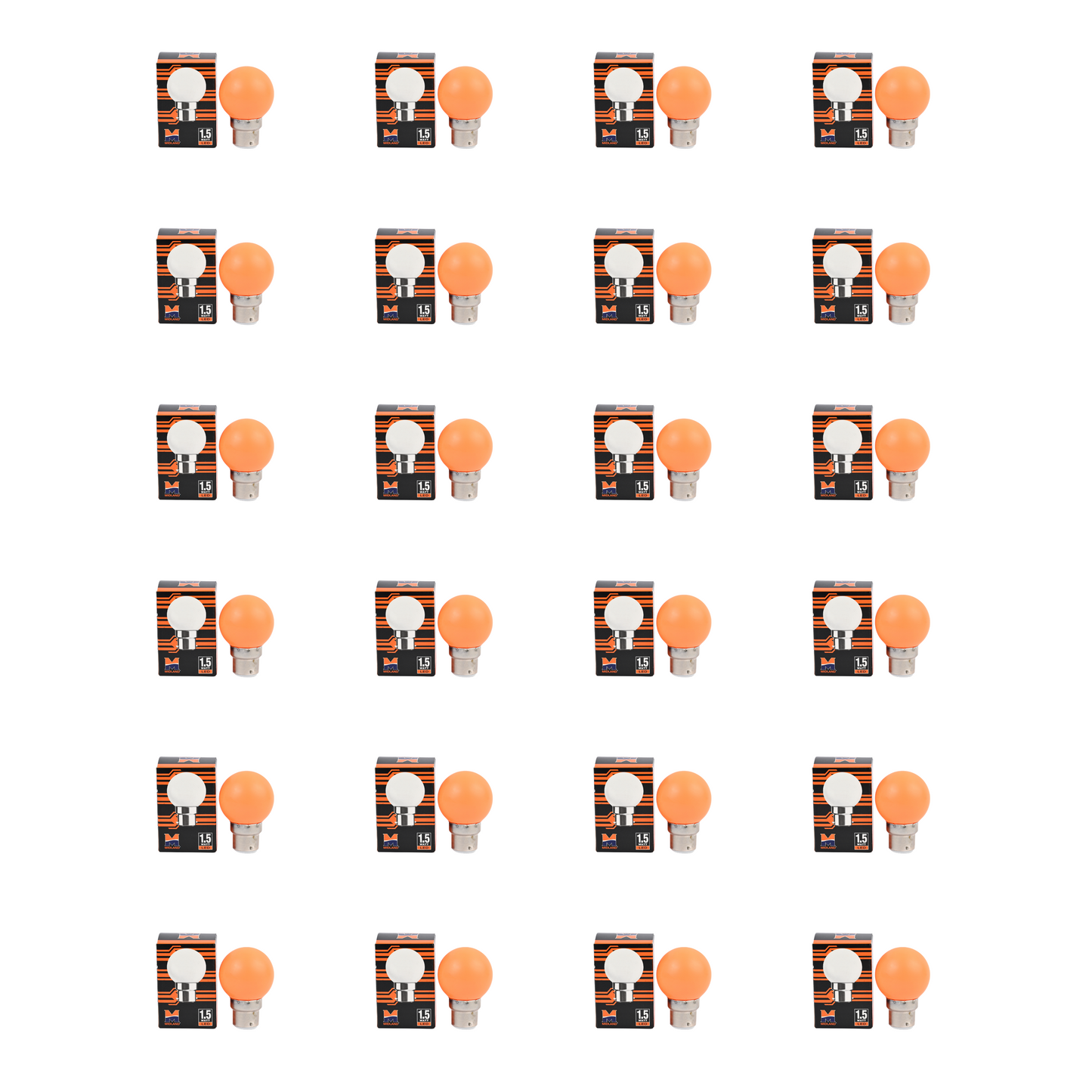 MIDLAND 1.5W LED COLOR BULB  (B-22)