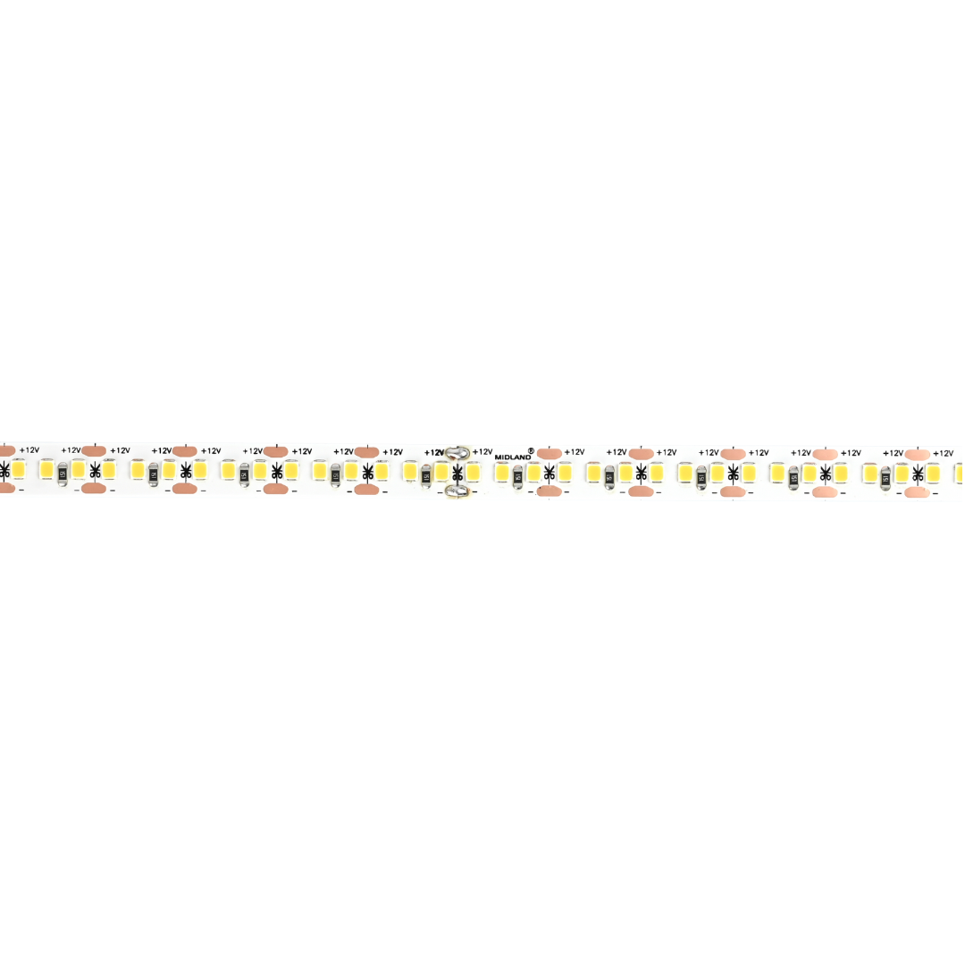 MIDLAND 2835/180 LED PER METER 12V LED STRIP LIGHT (5 MTR.) WITH DRIVER