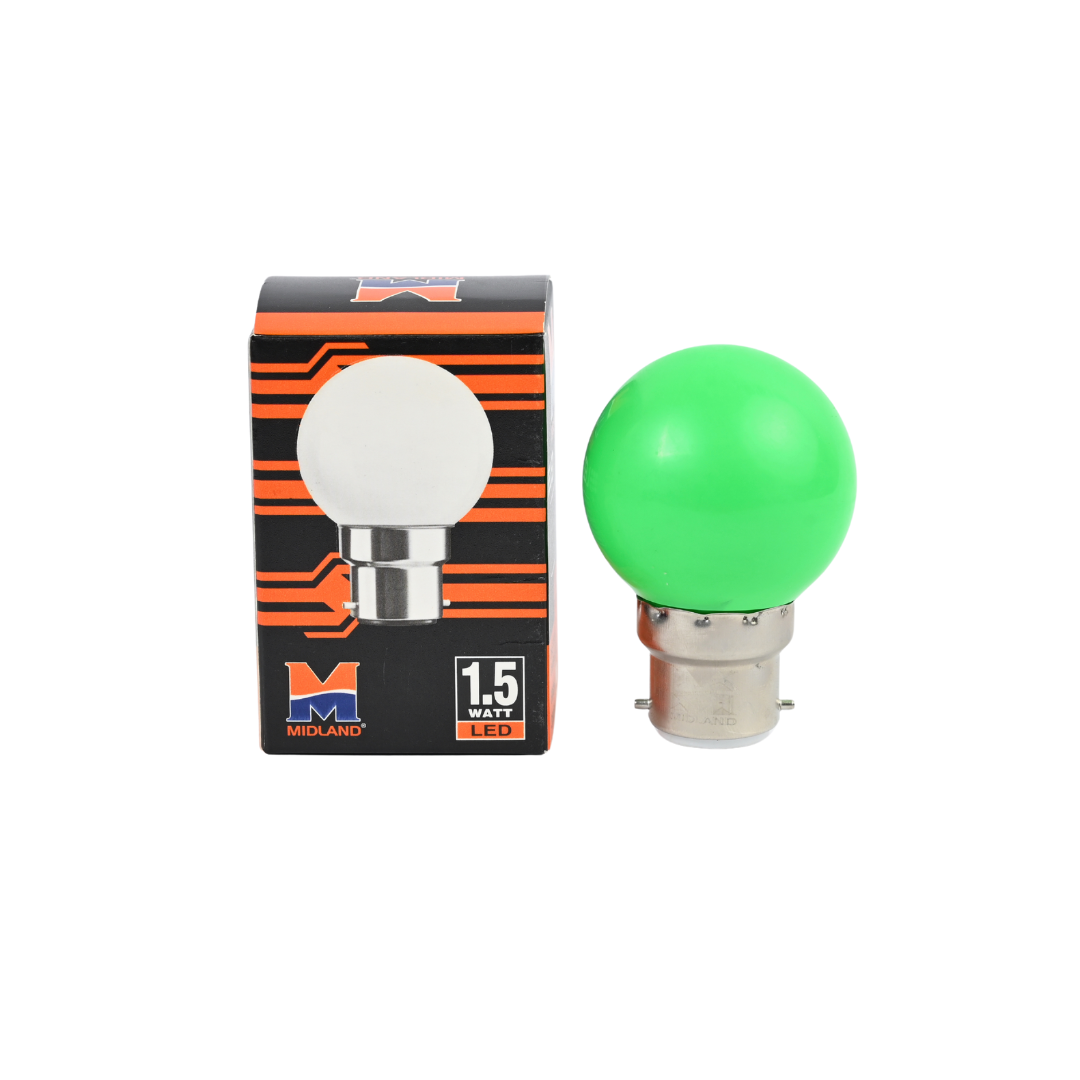 MIDLAND 1.5W LED COLOR BULB  (B-22)