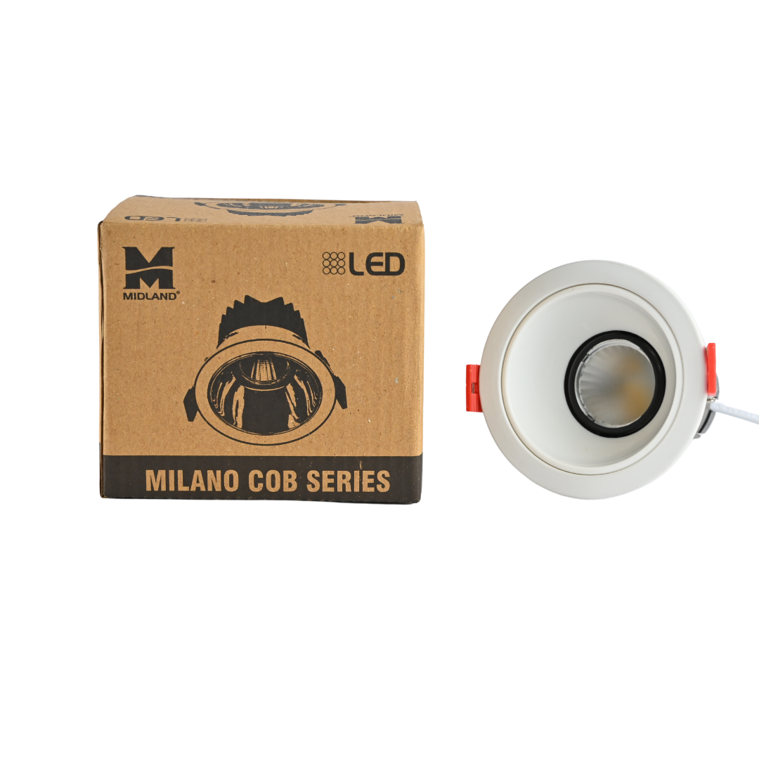 MIDLAND 12W MILANO LED COB SERIES LIGHT | WHITE
