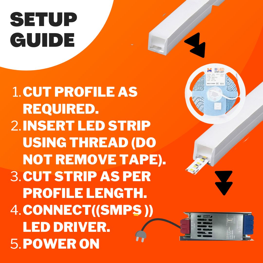 FLEXIBLE SILICONE PROFILE EMPTY 12x12 SF / 200 METER ROLL
