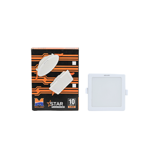 MIDLAND 10W STAR LED SQUARE CEILING LIGHT