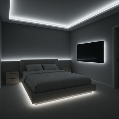 COOL WHITE LED STRIP LIGHT 12V 240 LED PER METER MIDLAND (5 METER/ ROLL)