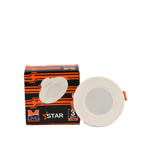 MIDLAND 3W STAR LED DEEP BOX LIGHT