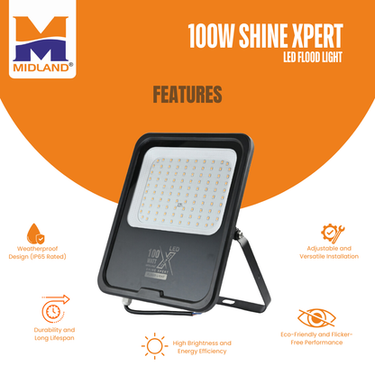 MIDLAND 100W SHINE XPERT LED FLOOD LIGHT