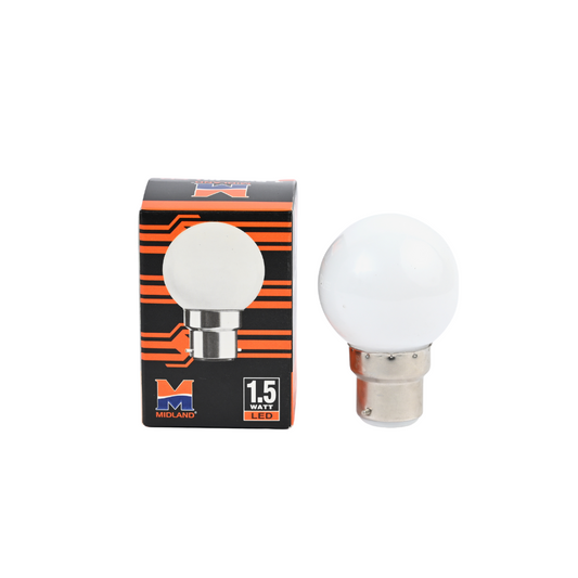 MIDLAND 1.5W LED COLOR BULB  (B-22)