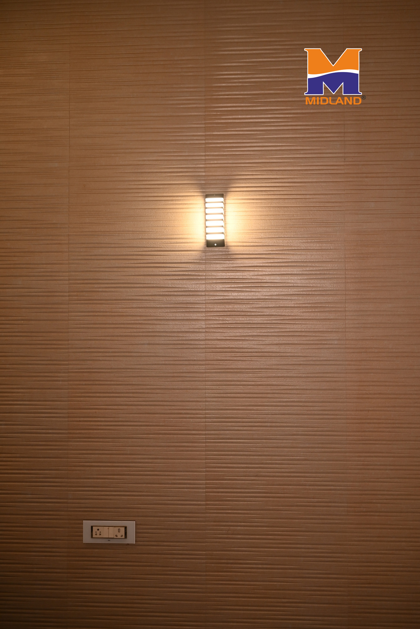 MIDLAND 15W BULKHEAD CAGE LED WALL LIGHT