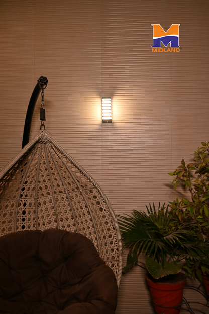 MIDLAND 15W BULKHEAD CAGE LED WALL LIGHT
