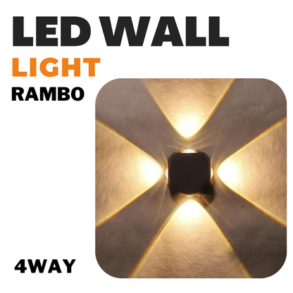 4 WAY LED OUTDOOR WALL LIGHT