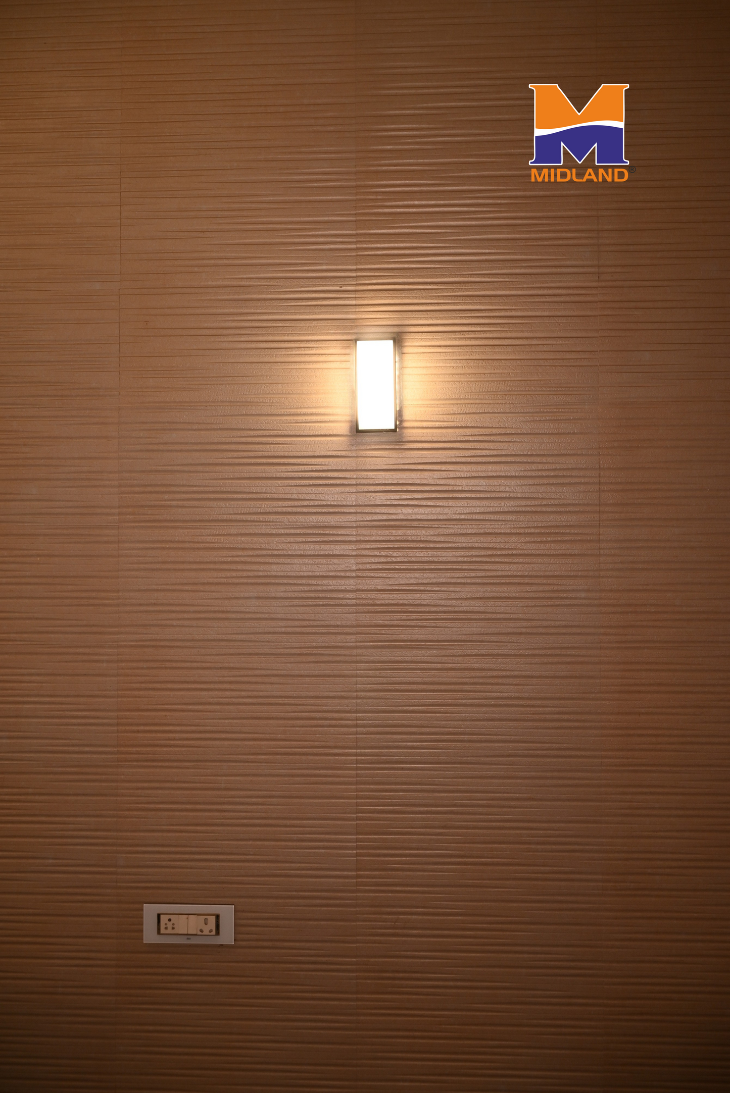 MIDLAND 15W BULKHEAD FLAT LED WALL LIGHT