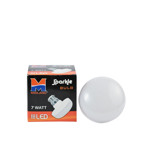 MIDLAND 7W SPARKLE LED BULB (B-22)