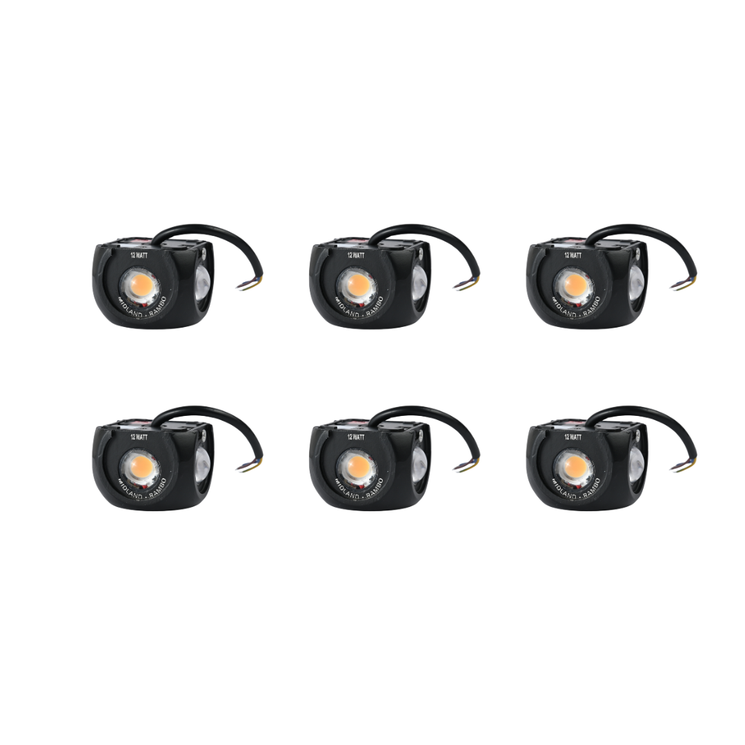 MIDLAND 12W-4WAY RAMBO OUTDOOR LED WALL LIGHT