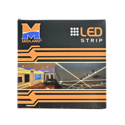 MIDLAND 2835/60 LED PER METER 12V LED STRIP LIGHT (5 MTR.) WITH DRIVER