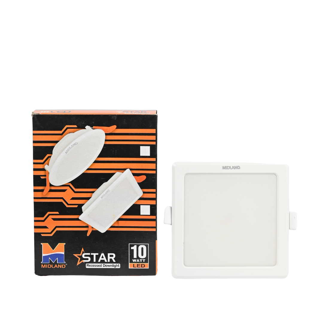 MIDLAND 10W STAR LED SQUARE CEILING LIGHT