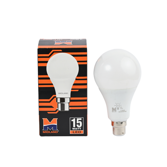 MIDLAND 15W LED BULB (B-22)