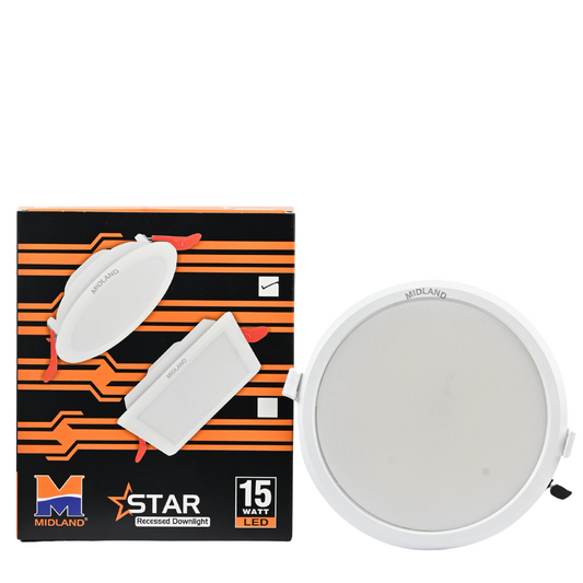 MIDLAND 15W STAR LED ROUND CEILING LIGHT