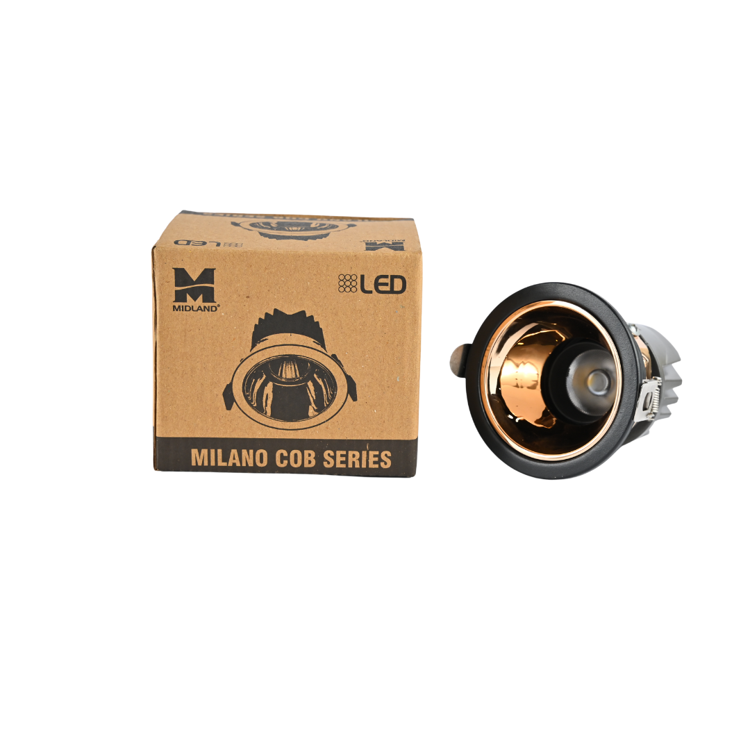 MIDLAND 18W MILANO LED COB SERIES LIGHT | BLACK