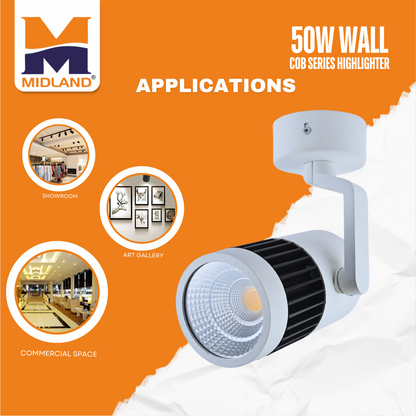 MIDLAND 50W WALL COB SERIES HIGHLIGHTER LED LIGHT