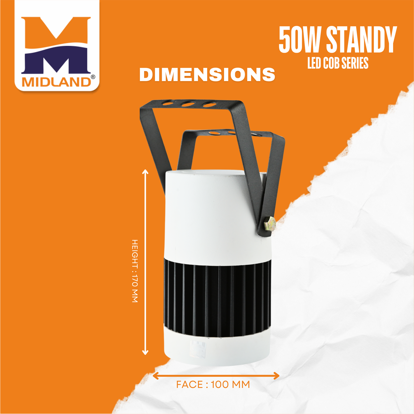 MIDLAND 50W STANDY COB SERIES HIGHLIGHTER LED LIGHT