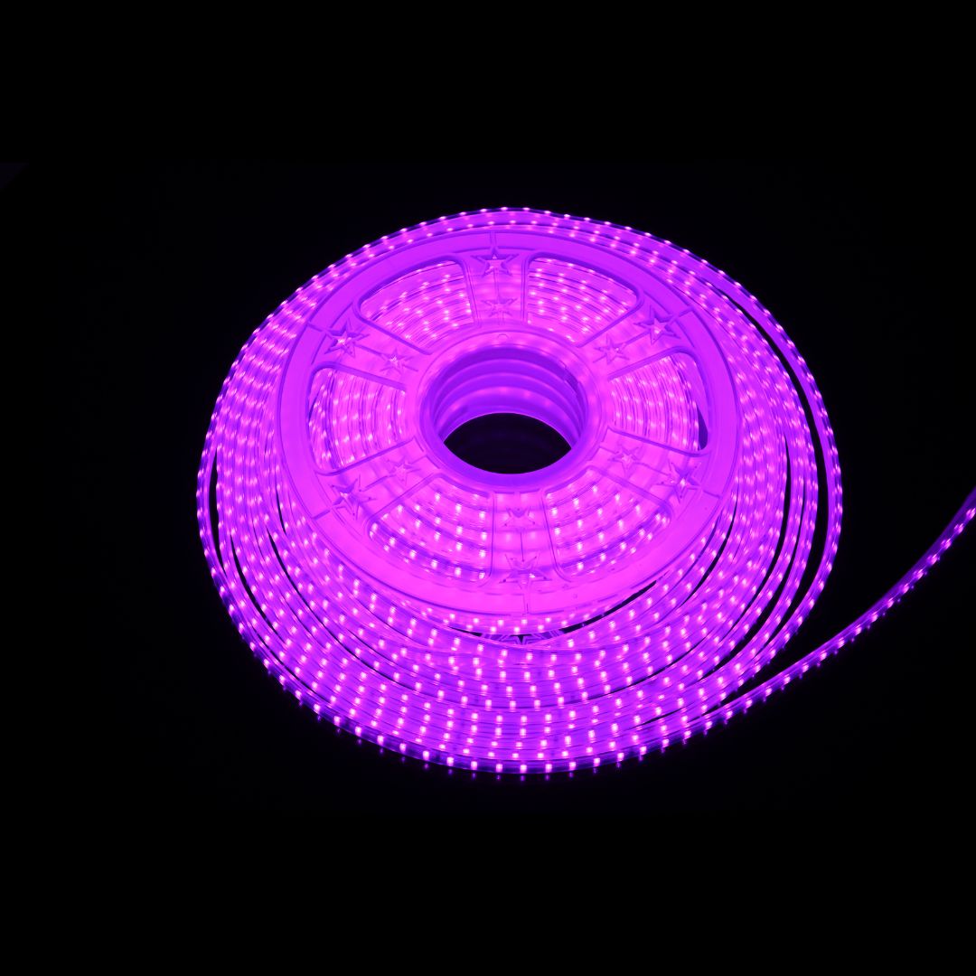 COLOURED LED ROPE LIGHT UNIBRIGHT 220V 20 METER ROLL