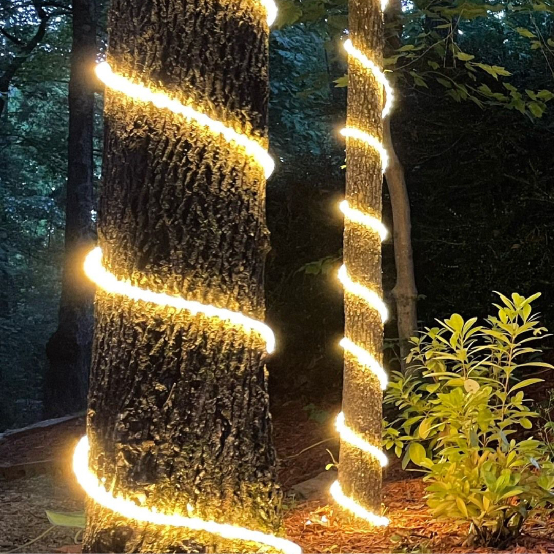 WARM WHITE LED ROPE LIGHT 220V UNIBRIGHT 20 METER ROLL