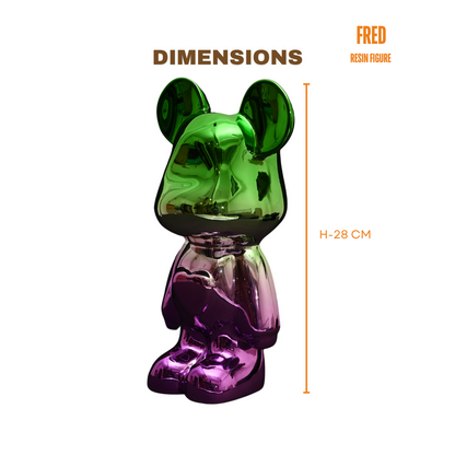 MIDLAND FRED RESIN FIGURE FOR SHOWCASING | GREEN PURPLE