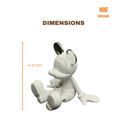 MIDLAND MIKE RESIN FIGURE FOR SHOWCASING | WHITE SILVER