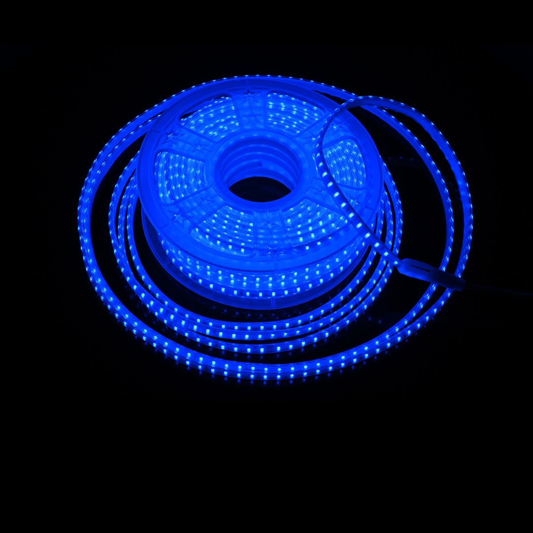 COLOURED LED ROPE LIGHT UNIBRIGHT 220V 20 METER ROLL