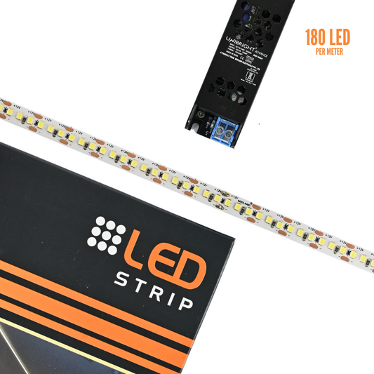 MIDLAND 2835/180 LED PER METER 12V LED STRIP LIGHT (5 MTR.) WITH DRIVER