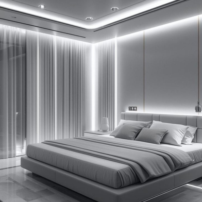 COOL WHITE LED STRIP LIGHT 12V 240 LED PER METER MIDLAND (5 METER/ ROLL)