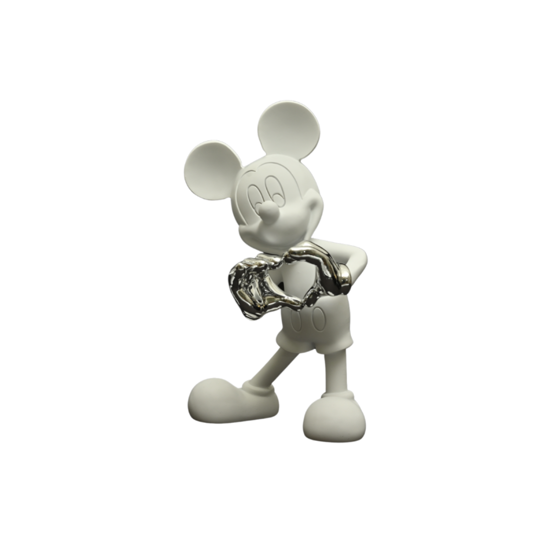 MIDLAND MICKEY RESIN FIGURE FOR SHOWCASING | WHITE SILVER