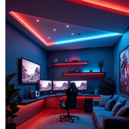 COLOURED LED STRIP LIGHT 12V 240 LED PER METER (5 METER/ ROLL) *Additionally Required 10 AMP LED DRIVER ((SMPS)) to light up 5Meter Strip light* 10MM WIDTH