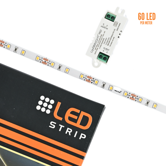 MIDLAND 2835/60 LED PER METER 12V LED STRIP LIGHT (5 MTR.) WITH DRIVER